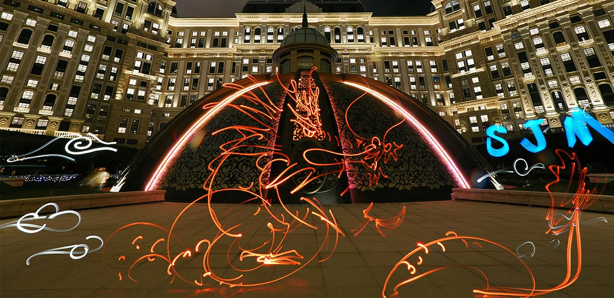 Opening Light Painting Performance