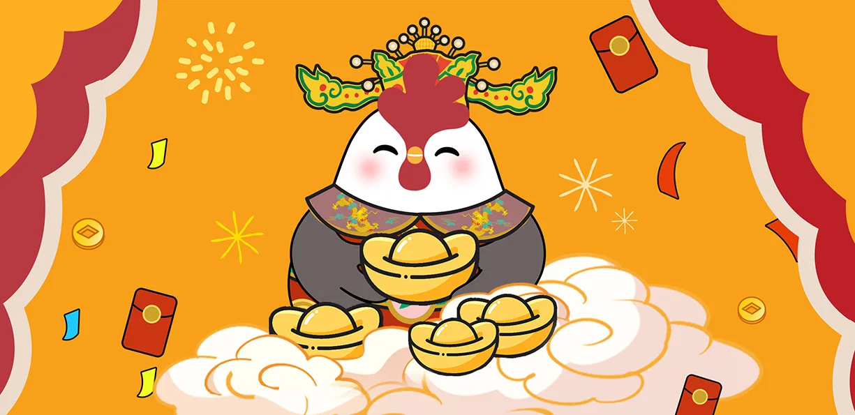 Ring in the New Year with Sam Sticker Set