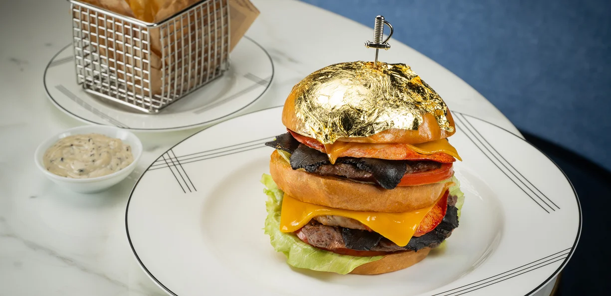 Scrumptious Burger Indulgence