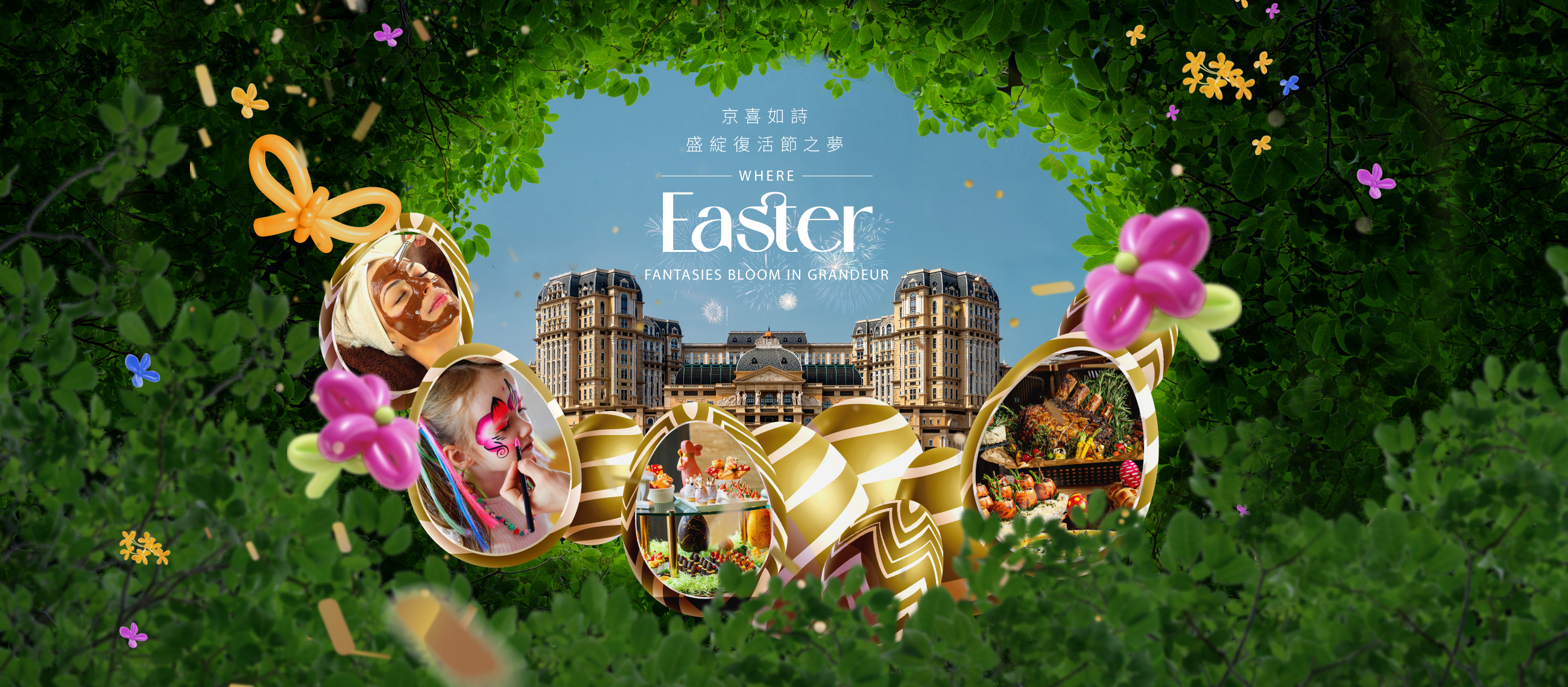 WHERE EASTER FANTASIES BLOOM IN GRANDEUR