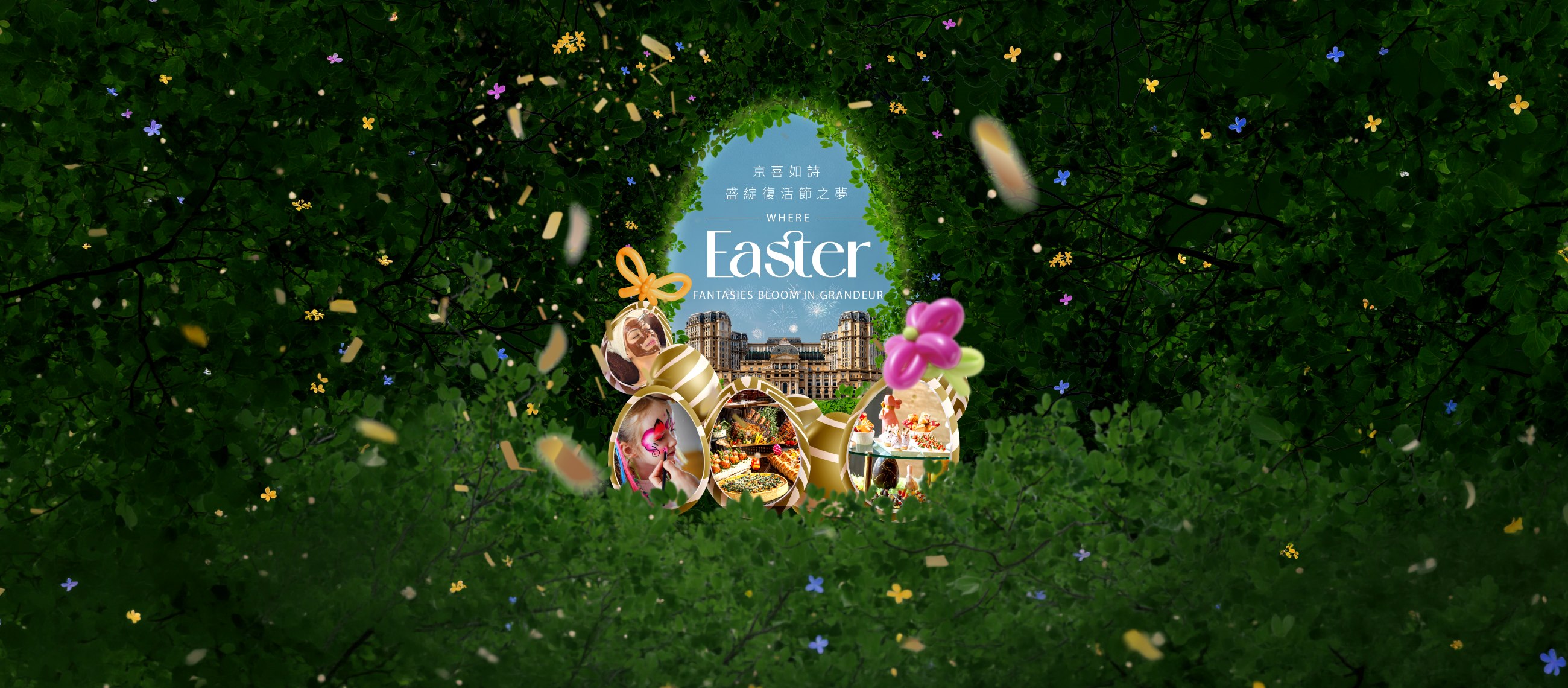 Where Easter Fantasies Bloom in Grandeur