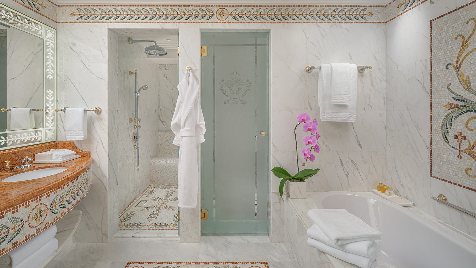 deluxe versace room bathroom