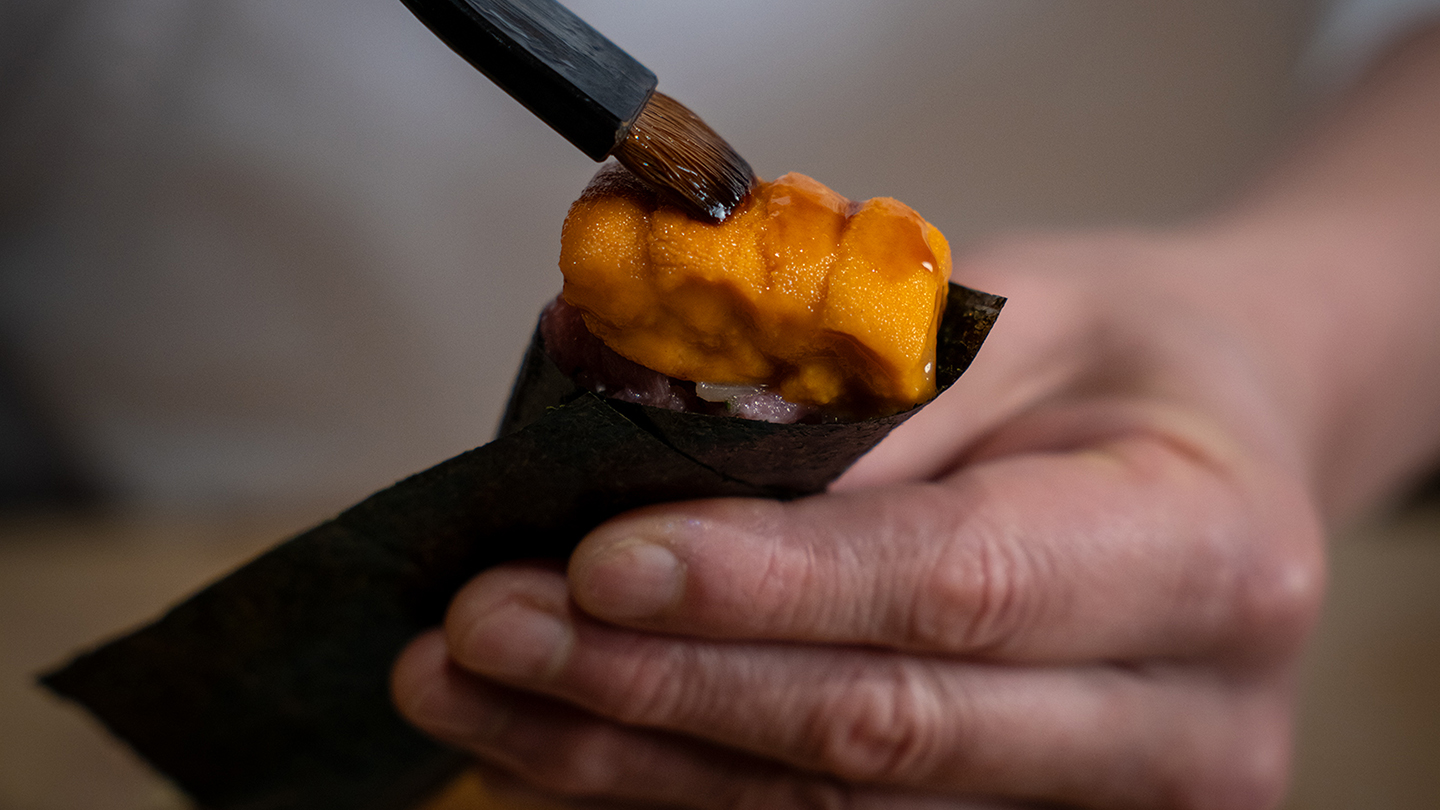 Sea Urchin and Toro Handroll