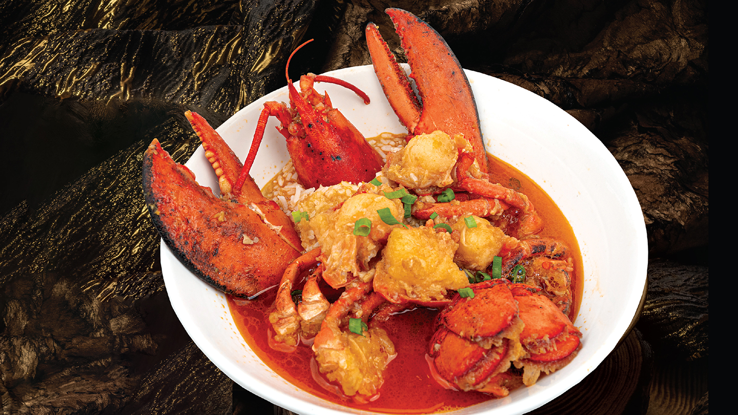 Braised Boston Lobster in Soup with Rice