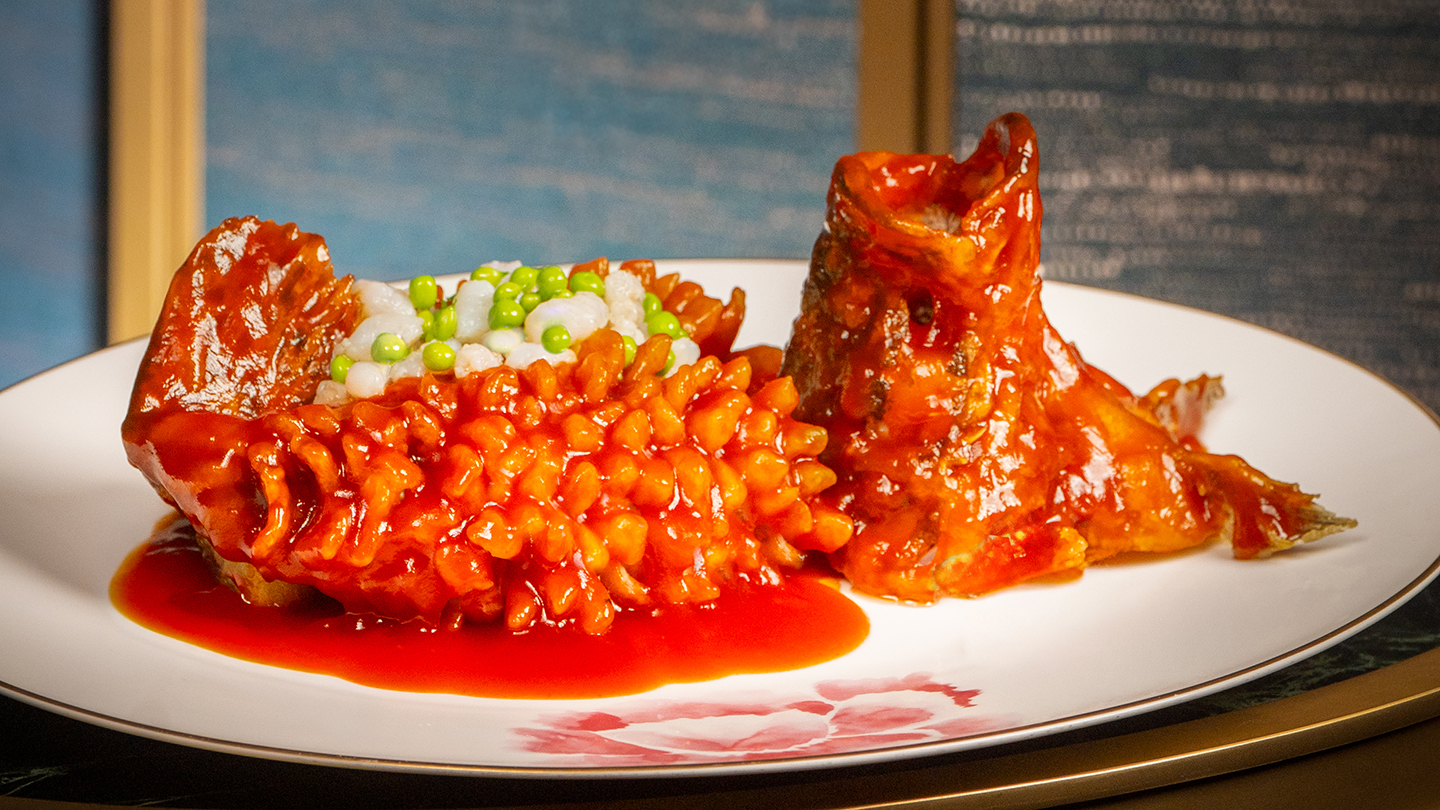 Deep fried and glazed with Sweet and Sour Sauce